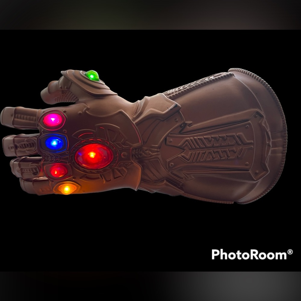 Thanos Infinity Gauntlet Light Gloves Cosplay War Marvel Avengers Adult Size